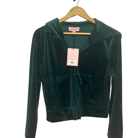 Juicy Couture Dark Green Velour Jogger Set - Picture 4 of 10